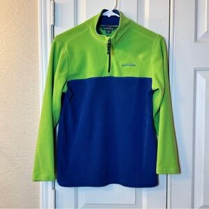 Eddie Bauer Lime Green and Blue Warm & Cozy Pullover, Men’s Sz Large